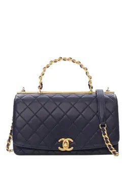 CHANEL Pre-Owned: Голубая сумка 