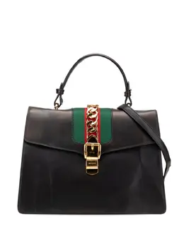 Gucci Pre-Owned: Чёрная сумка на руку 
