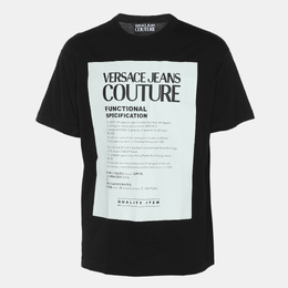 Versace Jeans Couture: Чёрная футболка 