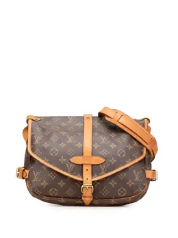 Louis Vuitton Pre-Owned: Коричневая сумка через плечо 
