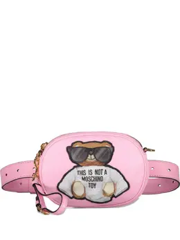 Moschino: Поясная сумка  Teddy Bear с принтом
