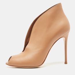 Gianvito Rossi: Бежевые ботинки  Vamp