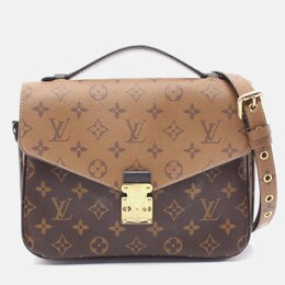 Louis Vuitton: Коричневая сумка  Pochette