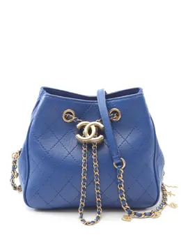 CHANEL Pre-Owned: Голубая сумка 