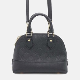Louis Vuitton: Чёрная сумка  Alma BB