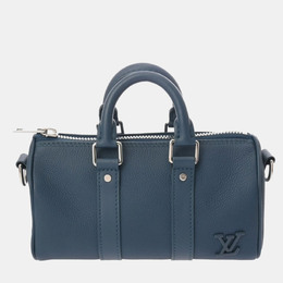 Louis Vuitton: Голубая сумка  Keepall