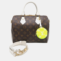 Louis Vuitton: Белая сумка  Speedy
