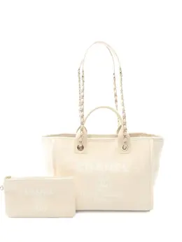 CHANEL Pre-Owned: Светлая сумка-шоппер 