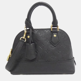 Louis Vuitton: Чёрная сумка  Alma BB