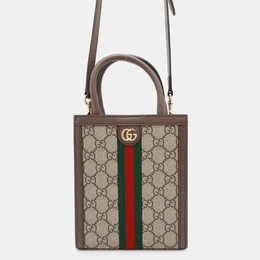 Gucci: Коричневая сумка  GG Supreme
