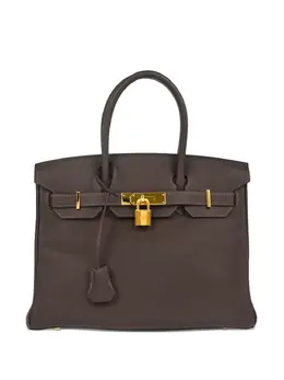 Hermès Pre-Owned: Коричневая сумка-шоппер 