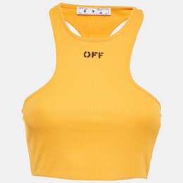 Off-White: Оранжевая майка 