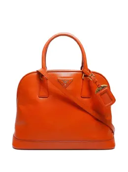 Prada Pre-Owned: Оранжевая сумка-шоппер 