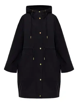 Moncler: Чёрный пуховик 