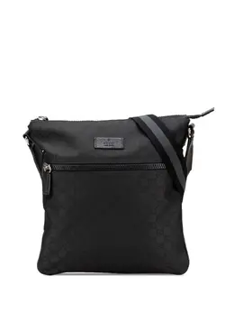 Gucci Pre-Owned: Чёрная сумка через плечо 
