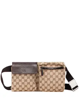 Gucci Pre-Owned: Коричневая поясная сумка 