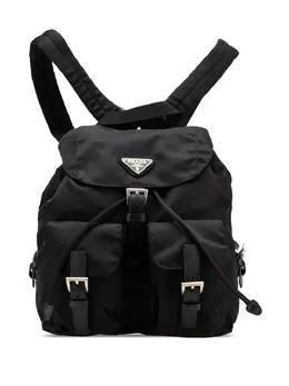 Prada Pre-Owned: Чёрный рюкзак 