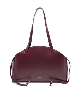 Jil Sander: Бордовая сумка 