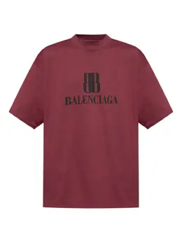 Balenciaga: Футболка с принтом 