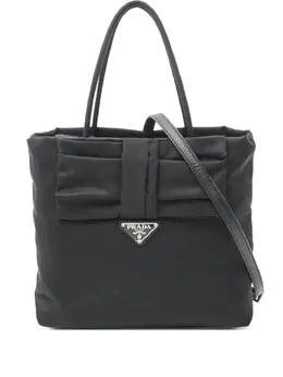 Prada Pre-Owned: Чёрная сумка-шоппер 