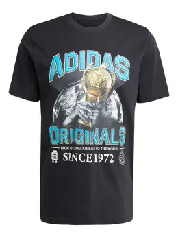 adidas: Чёрная футболка  Trefoil