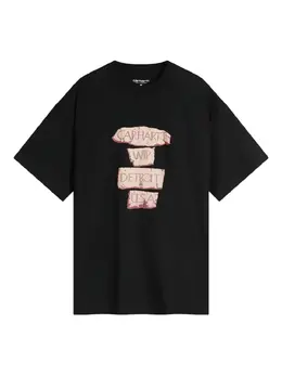 Carhartt WIP: Чёрная футболка 