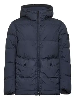 Stone Island: Голубая куртка  Crinkle Reps