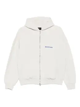 Balenciaga: Бежевая толстовка 