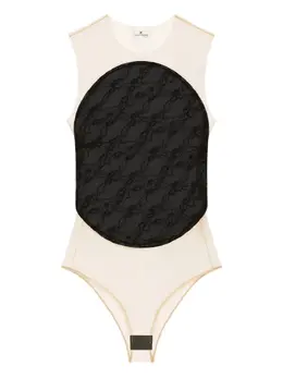 Courrèges: Чёрный боди 