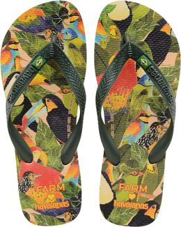 Havaianas: Зелёные сандалии 