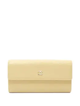CHANEL Pre-Owned: Жёлтый кошелёк 