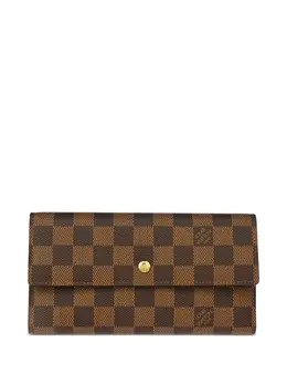 Louis Vuitton Pre-Owned: Тёмный кошелёк 