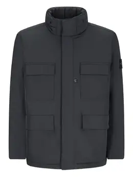 Stone Island: Чёрная куртка  Compass