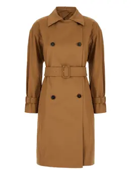 Max Mara: Коричневый плащ 