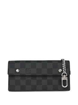Louis Vuitton Pre-Owned: Чёрный кошелёк 