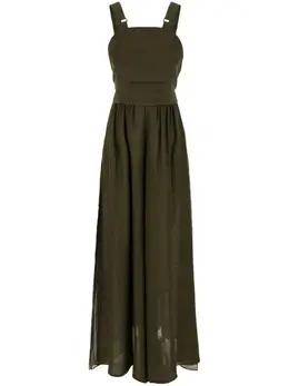 Max Mara: Комбинезон цвета хаки 