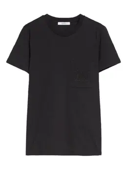 Max Mara: Чёрная футболка 