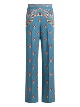 ETRO: Брюки с растительным принтом 