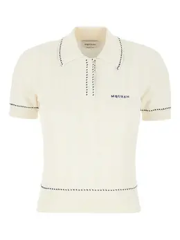 Alexander McQueen: Белое поло 