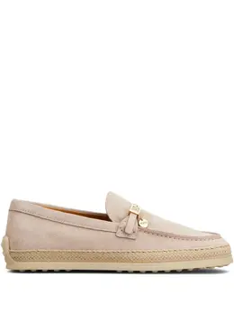 Tod's: Светлые лоферы 