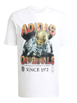 adidas: Белая футболка  Trefoil