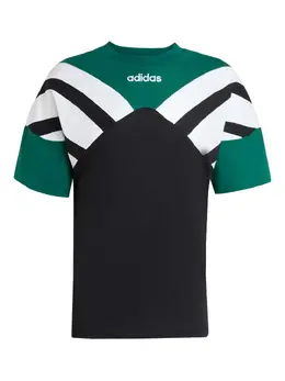 adidas: Чёрная футболка 