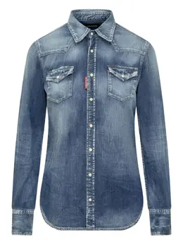 DSQUARED2: Джинсовая рубашка  Western