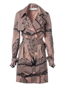 Christian Dior Pre-Owned: Плащ с принтом 