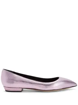 Giuseppe Zanotti: Серебристые балетки 