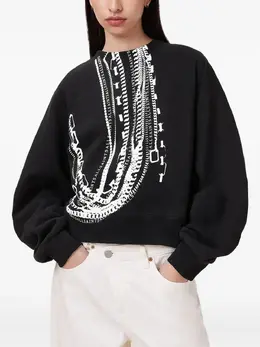 AllSaints: Свитшот с принтом 