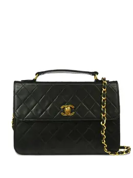 CHANEL Pre-Owned: Чёрная сумка 