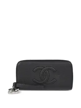 CHANEL Pre-Owned: Чёрный кошелёк 