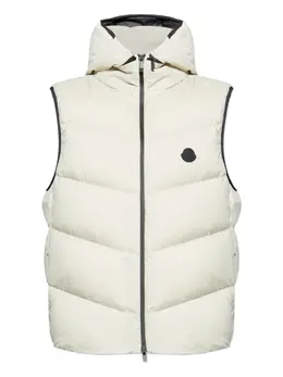 Moncler: Светлый жилет 