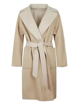 Max Mara: Бежевое пальто 